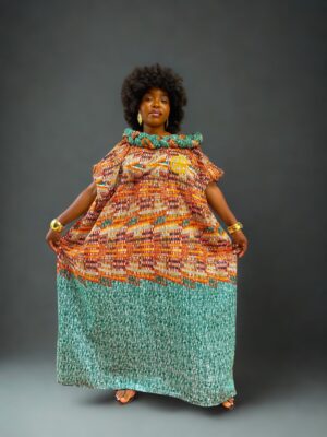 OPULENCE Braided Neckline Boubou